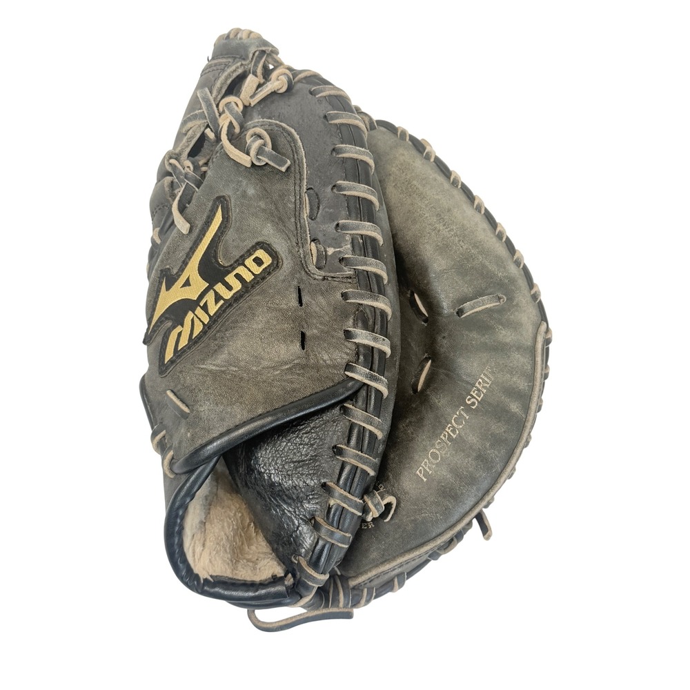 Mizuno Catcher's Mitt Youth 32.5" Black Good Prospect Series Dakota Leather